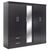Ντουλάπα ρούχων πεντάφυλλη OLYMPUS pakoworld χρώμα wenge 198x57x183εκ - ΝΤΟΥΛΑΠΕΣ στο Milonadakis.gr