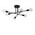 Φωτιστικό οροφής εξάφωτο PWL-0102 pakoworld Ε27 μαύρο Φ64x30εκ - ΦΩΤΙΣΤΙΚΑ ΟΡΟΦΗΣ στο Milonadakis.gr