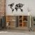 Μπουφές Clara pakoworld χρώμα light oak-ανθρακί 142x35.5x83εκ - ΜΠΟΥΦΕΔΕΣ-ΚΟΝΣΟΛΕΣ στο Milonadakis.gr