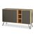 Μπουφές Clara pakoworld χρώμα light oak-ανθρακί 142x35.5x83εκ - ΜΠΟΥΦΕΔΕΣ-ΚΟΝΣΟΛΕΣ στο Milonadakis.gr