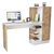 Γραφείο-ραφιέρα Kary pakoworld λευκό-oak 152,5x40x120εκ - ΓΡΑΦΕΙΑ στο Milonadakis.gr