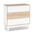 Συρταριέρα Awell pakoworld 3ων συρταριών sonoma-λευκό 90x44x88,5εκ - ΣΥΡΤΑΡΙΕΡΕΣ - ΤΟΥΑΛΕΤΕΣ στο Milonadakis.gr