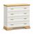 Συρταριέρα Jaden pakoworld 4ων συρταριών golden oak-λευκό antique 93,5x39x88,5εκ - ΣΥΡΤΑΡΙΕΡΕΣ - ΤΟΥΑΛΕΤΕΣ στο Milonadakis.gr