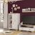 Βιτρίνα Jaden pakoworld golden oak-λευκό antique 93,5x39x133εκ - ΒΙΤΡΙΝΕΣ στο Milonadakis.gr
