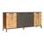 Μπουφές Kermit pakoworld ανθρακί-oak 160x40x72εκ - ΜΠΟΥΦΕΔΕΣ-ΚΟΝΣΟΛΕΣ στο Milonadakis.gr