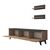 Σύνθετο σαλονιού Kasia pakoworld oak-ανθρακί 180x35x48,5εκ - ΣΥΝΘΕΣΕΙΣ ΣΑΛΟΝΙΟΥ στο Milonadakis.gr