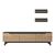 Σύνθετο σαλονιού Kasia pakoworld oak-ανθρακί 180x35x48,5εκ - ΣΥΝΘΕΣΕΙΣ ΣΑΛΟΝΙΟΥ στο Milonadakis.gr