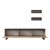 Σύνθετο σαλονιού Kasia pakoworld oak-ανθρακί 180x35x48,5εκ - ΣΥΝΘΕΣΕΙΣ ΣΑΛΟΝΙΟΥ στο Milonadakis.gr