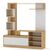 Σύνθετο σαλονιού Aiden pakoworld sonoma-λευκό 150x38.5x160εκ - ΣΥΝΘΕΣΕΙΣ ΣΑΛΟΝΙΟΥ στο Milonadakis.gr