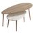 Τραπέζι σαλονιού Monty pakoworld oak-μπεζ μαρμάρου 116x46x46εκ - ΤΡΑΠΕΖΑΚΙΑ ΣΑΛΟΝΙΟΥ στο Milonadakis.gr