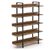 Βιβλιοθήκη Almond pakoworld καρυδί-μαύρο 119x27x185εκ - ΒΙΒΛΙΟΘΗΚΕΣ στο Milonadakis.gr