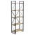 Βιβλιοθήκη Baker pakoworld καρυδί-μαύρο 66x34x180εκ - ΒΙΒΛΙΟΘΗΚΕΣ στο Milonadakis.gr
