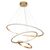 Φωτιστικό οροφής τρίφωτο PWL-1156 pakoworld LED 60-80W χρυσό Φ60x75cm - ΦΩΤΙΣΤΙΚΑ ΟΡΟΦΗΣ στο Milonadakis.gr