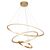 Φωτιστικό οροφής τρίφωτο PWL-1156 pakoworld LED 60-80W χρυσό Φ60x75cm - ΦΩΤΙΣΤΙΚΑ ΟΡΟΦΗΣ στο Milonadakis.gr