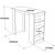 Τραπέζι μπαρ Riff pakoworld λευκό-sonoma 120x51.5x101.5εκ - ΤΡΑΠΕΖΙΑ ΚΟΥΖΙΝΑΣ στο Milonadakis.gr