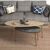 Τραπέζι σαλονιού Monty pakoworld oak-μαύρο μαρμάρου 116x46x46εκ - ΤΡΑΠΕΖΑΚΙΑ ΣΑΛΟΝΙΟΥ στο Milonadakis.gr