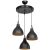 Φωτιστικό οροφής τρίφωτο Lofty pakoworld Ε27 μαύρο Φ40x80εκ - ΦΩΤΙΣΤΙΚΑ ΟΡΟΦΗΣ στο Milonadakis.gr
