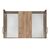 Πατάρι ντουλάπας Zelia pakoworld τρίφυλλο oak 90x42x60εκ - ΝΤΟΥΛΑΠΕΣ στο Milonadakis.gr
