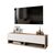 Έπιπλο τηλεόρασης επιτοίχιο Roscoe pakoworld λευκό-oak 100x31.5x29.5εκ - ΕΠΙΠΛΑ ΤΗΛΕΟΡΑΣΗΣ στο Milonadakis.gr