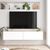 Έπιπλο τηλεόρασης επιτοίχιο Serit pakoworld λευκό-sonoma 140x31.6x29.6εκ - ΕΠΙΠΛΑ ΤΗΛΕΟΡΑΣΗΣ στο Milonadakis.gr