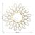 Καθρέπτης Flower pakoworld χρυσό 83x2.5x83εκ - ΚΑΘΡΕΠΤΕΣ στο Milonadakis.gr