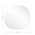 Καθρέπτης Frameless 1 pakoworld μαύρο 49x1.2x52εκ - ΚΑΘΡΕΠΤΕΣ στο Milonadakis.gr