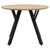Tραπέζι Annie pakoworld MDF sonoma-μαύρο Φ100x76εκ - ΤΡΑΠΕΖΙΑ ΚΟΥΖΙΝΑΣ στο Milonadakis.gr