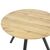 Tραπέζι Annie pakoworld MDF sonoma-μαύρο Φ100x76εκ - ΤΡΑΠΕΖΙΑ ΚΟΥΖΙΝΑΣ στο Milonadakis.gr