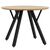 Tραπέζι Annie pakoworld MDF sonoma-μαύρο Φ100x76εκ - ΤΡΑΠΕΖΙΑ ΚΟΥΖΙΝΑΣ στο Milonadakis.gr
