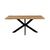 Tραπέζι Gilman pakoworld MDF sonoma-μαύρο 150x90x75εκ - ΤΡΑΠΕΖΙΑ ΚΟΥΖΙΝΑΣ στο Milonadakis.gr