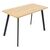 Tραπέζι Adira pakoworld MDF sonoma-μαύρο 120x60x75εκ - ΤΡΑΠΕΖΙΑ ΚΟΥΖΙΝΑΣ στο Milonadakis.gr