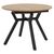 Tραπέζι Frances pakoworld επεκτεινόμενο MDF sonoma-μαύρο 100-140x100x75εκ - ΤΡΑΠΕΖΙΑ ΚΟΥΖΙΝΑΣ στο Milonadakis.gr