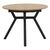 Tραπέζι Frances pakoworld επεκτεινόμενο MDF sonoma-μαύρο 100-140x100x75εκ - ΤΡΑΠΕΖΙΑ ΚΟΥΖΙΝΑΣ στο Milonadakis.gr