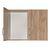 Πατάρι ντουλάπας Zelia pakoworld δίφυλλο oak 79x42x60εκ - ΝΤΟΥΛΑΠΕΣ στο Milonadakis.gr