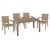 Τραπεζαρία Explore-Halcyon pakoworld σετ 5τεμ PP cappuccino 150x90x73,5εκ. - ΣΕΤ ΤΡΑΠΕΖΑΡΙΕΣ στο Milonadakis.gr