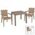 Τραπεζαρία Explore-Halcyon pakoworld σετ 5τεμ PP cappuccino 90x90x73,5εκ - ΣΕΤ ΤΡΑΠΕΖΑΡΙΕΣ στο Milonadakis.gr