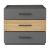 Κομοδίνο Sonlen pakoworld mdf σε sonoma-ανθρακί απόχρωση 60x40x66εκ - ΚΟΜΟΔΙΝΑ στο Milonadakis.gr