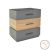 Κομοδίνο Sonlen pakoworld mdf σε sonoma-ανθρακί απόχρωση 60x40x66εκ - ΚΟΜΟΔΙΝΑ στο Milonadakis.gr