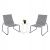 ΣΕΤ LOUNGE 3TMX ΕΞ.ΧΩΡΟΥ PONY HM21193.02 ΜΕΤΑΛΛΟ ΚΑΙ ΣΥΝΘ.RATTAN ΣΕ ΛΕΥΚΟ-ΜΑΥΡΟ - ΣΕΤ ΣΑΛΟΝΙΑ στο Milonadakis.gr