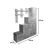 Έπιπλο εισόδου Nenich pakoworld σε γκρι oak απόχρωση 150x37x180εκ - ΕΠΙΠΛΑ ΕΙΣΟΔΟΥ στο Milonadakis.gr