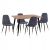 ΣΕΤ ΤΡΑΠΕΖΑΡΙΑΣ 5ΤΜΧ ALIZA HM11196.01 MDF TOP-ΒΕΛΟΥΔΟ ΓΚΡΙ & ΜΕΤΑΛΛΟ ΜΑΥΡΟ - ΤΡΑΠΕΖΑΡΙΕΣ στο Milonadakis.gr