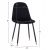 ΣΕΤ ΤΡΑΠΕΖΑΡΙΑΣ 5ΤΜΧ ALIZA HM11196.09 MDF TOP-ΒΕΛΟΥΔΟ & ΜΕΤΑΛΛΟ ΣΕ ΜΑΥΡΟ - ΤΡΑΠΕΖΑΡΙΕΣ στο Milonadakis.gr