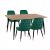 ΣΕΤ ΤΡΑΠΕΖΑΡΙΑΣ 5ΤΜΧ JOLIE HM11198.03 MDF TOP-ΒΕΛΟΥΔΟ ΚΥΠΑΡΙΣΣΙ & ΜΕΤΑΛΛΟ ΜΑΥΡΟ - ΤΡΑΠΕΖΑΡΙΕΣ στο Milonadakis.gr