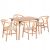 ΣΕΤ ΤΡΑΠΕΖΑΡΙΑΣ 5ΤΜΧ BRAVE HM21182 MDF TOP-ΞΥΛΟ ΟΞΙΑΣ & PAPER ROPE ΣΕ ΦΥΣΙΚΟ - ΤΡΑΠΕΖΑΡΙΕΣ στο Milonadakis.gr