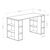 Γραφείο Colmar pakoworld σε oak απόχρωση 140x60x75εκ - ΓΡΑΦΕΙΑ στο Milonadakis.gr
