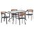 ΣΕΤ ΤΡΑΠΕΖΑΡΙΑΣ 5ΤΜΧ ADAM HM21160 ΚΑΡΕΚΛΕΣ ΑΛΟΥΜΙΝΙΟΥ & ΤΡΑΠΕΖΙ 120x70 ΓΚΡΙ - ΣΕΤ ΤΡΑΠΕΖΑΡΙΕΣ στο Milonadakis.gr
