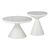 Βοηθητικά τραπέζια Coozlin Inart sintered stone σε απόχρωση λευκό μαρμάρου με λευκό μέταλλο - ΒΟΗΘΗΤΙΚΑ ΤΡΑΠΕΖΑΚΙΑ στο Milonadakis.gr