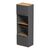 Ντουλάπα κουζίνας Rowan pakoworld σε oak-ανθρακί απόχρωση 60x42x182εκ - ΟΡΓΑΝΩΣΗ ΣΠΙΤΙΟΥ στο Milonadakis.gr