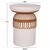 ΤΡΑΠΕΖΙ ΤΡΑΠΕΖΑΡΙΑΣ PRILEP HM18159.02 FIBER CEMENT ΛΕΥΚΟ & RATTAN--Φ60x76,5Υεκ - ΤΡΑΠΕΖΙΑ ΚΟΥΖΙΝΑΣ στο Milonadakis.gr