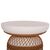 ΤΡΑΠΕΖΙ ΤΡΑΠΕΖΑΡΙΑΣ PRILEP HM18159.02 FIBER CEMENT ΛΕΥΚΟ & RATTAN--Φ60x76,5Υεκ - ΤΡΑΠΕΖΙΑ ΚΟΥΖΙΝΑΣ στο Milonadakis.gr